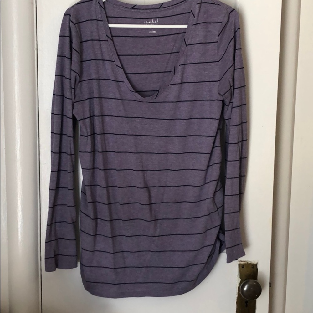 Long sleeve maternity shirt